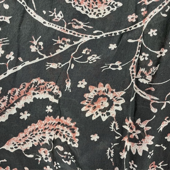 Ba&sh Costel Floral Faux Wrap Long Sleeve Mini Polished Date Night Dress - Sz 8 - Picture 13 of 16